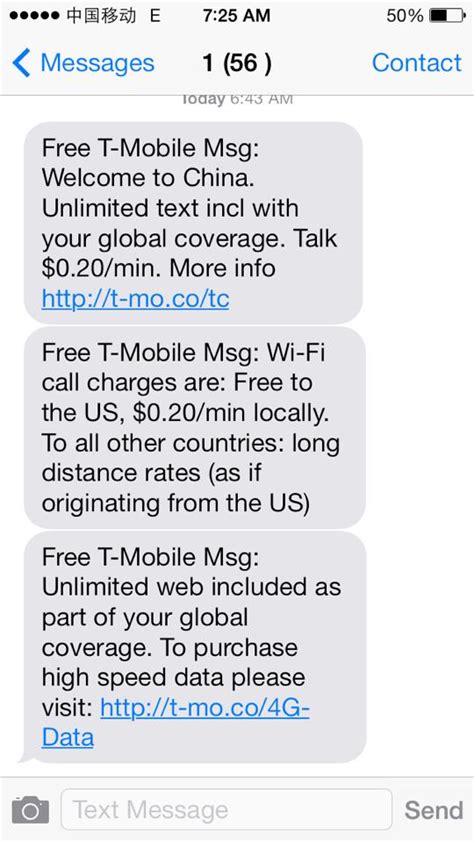 t mobile unlimited text international.